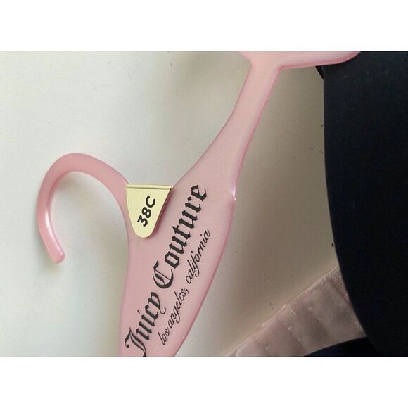 2 Pack Juicy Couture Bra SEXY Push Up JC6965 Butterflies Pink Black Sz 38C NEW - Picture 6 of 8